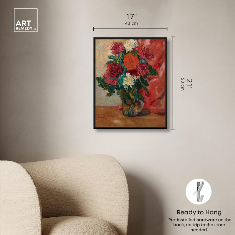 Valtat Dahlias Canvas by Art Remedy