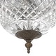 preview thumbnail 5 of 6, Crystorama 2 Light Crystal Flush Mount - 8"W x 8"H x 8"D