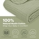 preview thumbnail 3 of 3, Baby Muslin Blanket - Large 40" X 40", Sage, By Comfy Cub - Sage