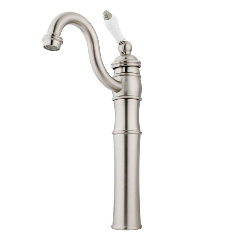 Victorian Vessel Sink Faucet - Brushed Nickel