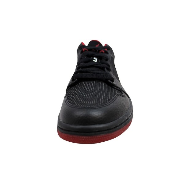 jordan 1 retro low black metallic silver varsity red