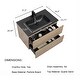 preview thumbnail 30 of 57, Floating Bathroom Vanity in Evita Oak with Integrated Quartz Sand Top