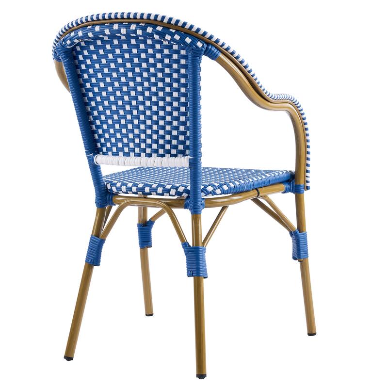 Christopher Knight Home - CaféBreeze Outdoor PE Wicker Dining Armchair with Aluminum Frame