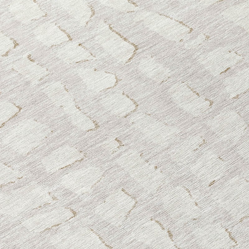 Machine Washable Indoor/ Outdoor Chantille Modern Abstract Rug