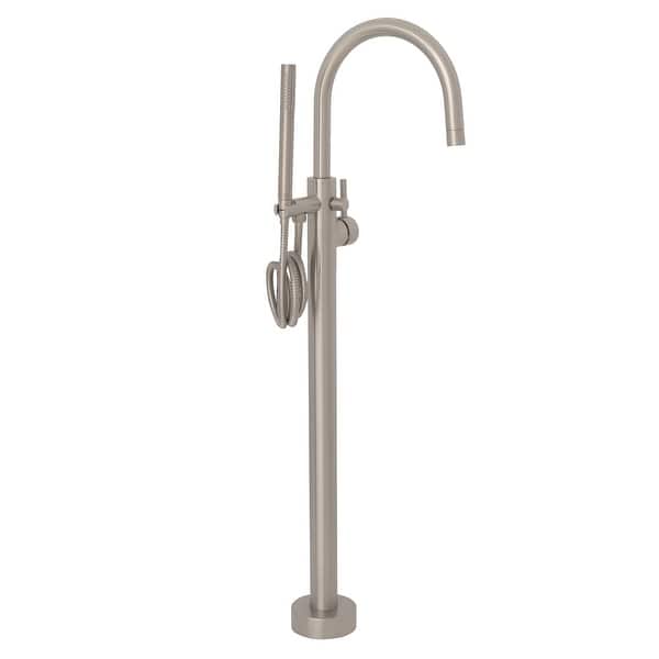 slide 2 of 29, ZLINE Emerald Bay Bath Tub Filler Brushed Nickel
