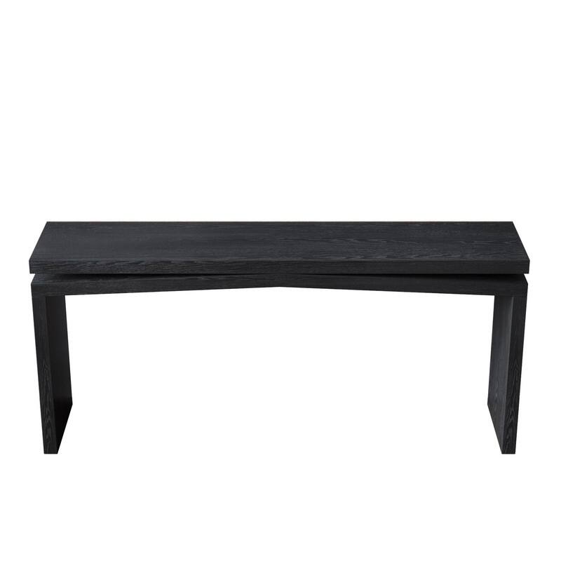 Rustic 65" Solid Wood Console Table for Farmhouse Entryway Living Room or Hallway Display Storage