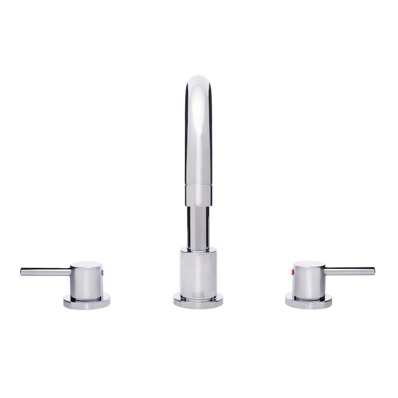 SAFAVIEH Solea Clora Dual Handle 9-inch Chrome Bathroom Vessel Faucet - 12Wx6Dx9H