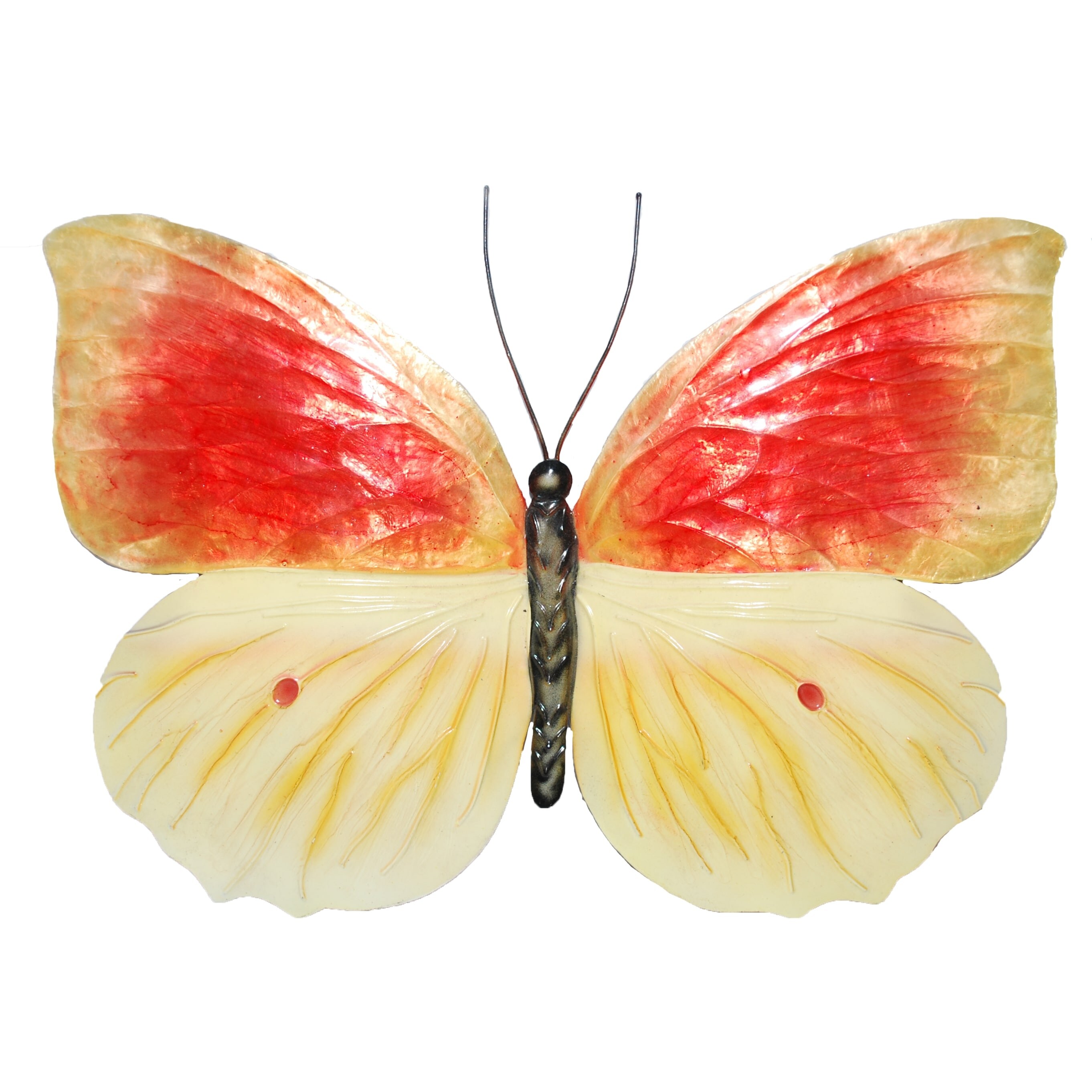 Shop Orange And Yellow Butterfly Wall Decor On Sale Overstock