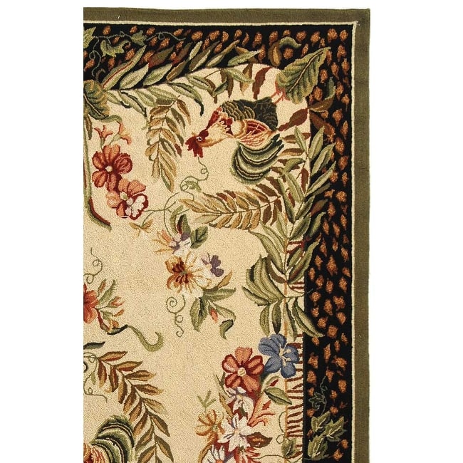 SAFAVIEH Handmade Chelsea Asmaa French Country Rooster Wool Rug