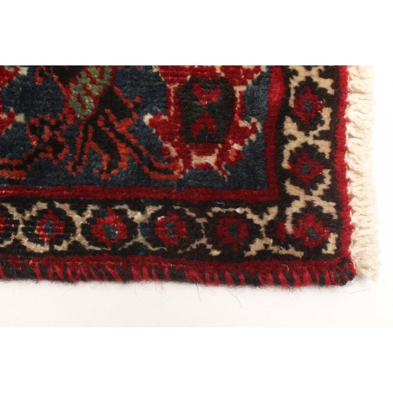 ECARPETGALLERY Hand-knotted Anatolian Red Wool Rug - 4'3 x 6'5