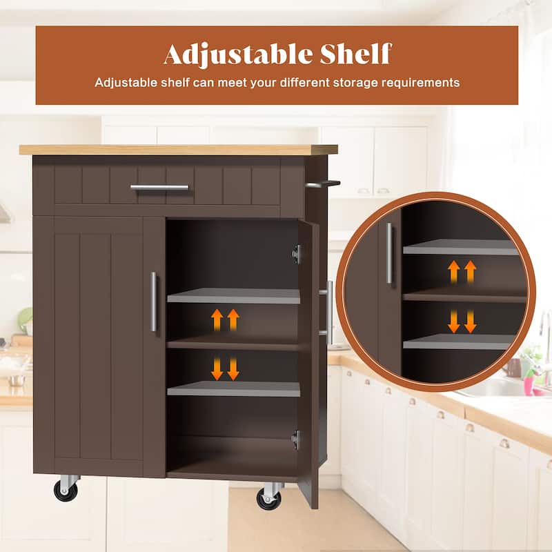 Futzca Storage Kitchen Island Cart