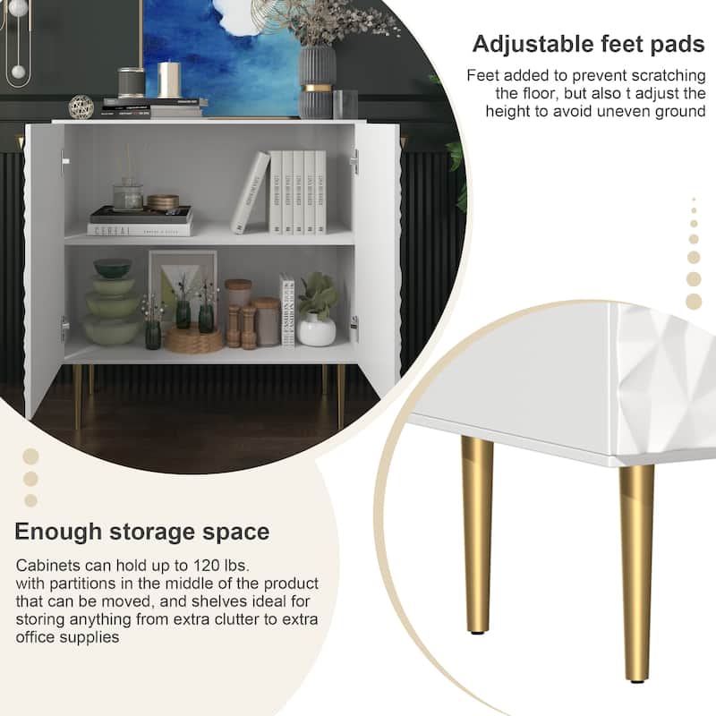 Clihome 2 Door Locker Storage Accent Cabinet