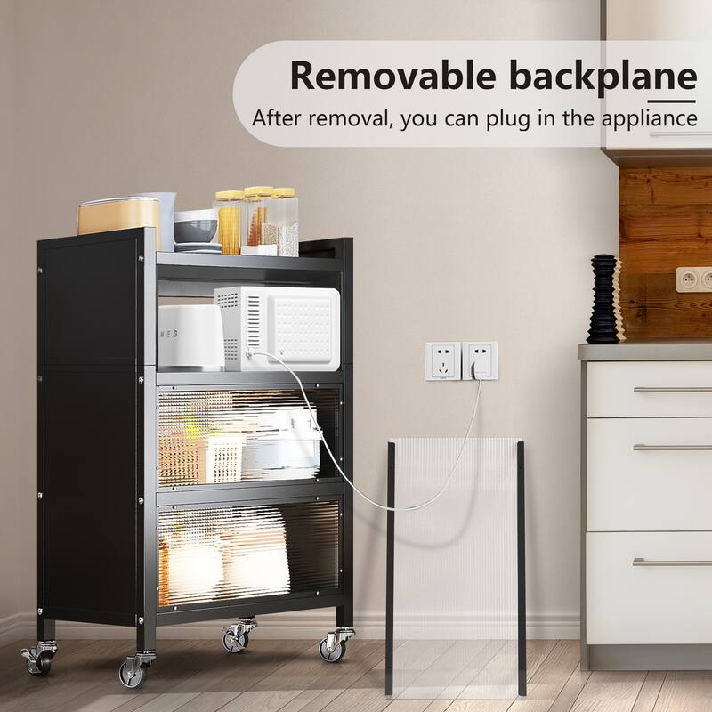 MEGA CASA 4 - Layer Steel Accent Cabinet with Door - N/A