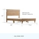 preview thumbnail 44 of 46, Brookside Mabel Shiplap Platform Bed Frame with Headboard