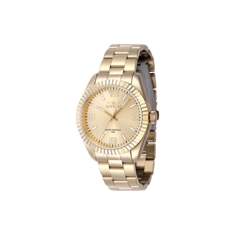 Invicta Women's 47475 Specialty Quartz 3 Hand Gold Dial Watch