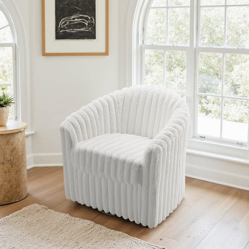 Single Sofa Armchair Swivel Barrel Chair