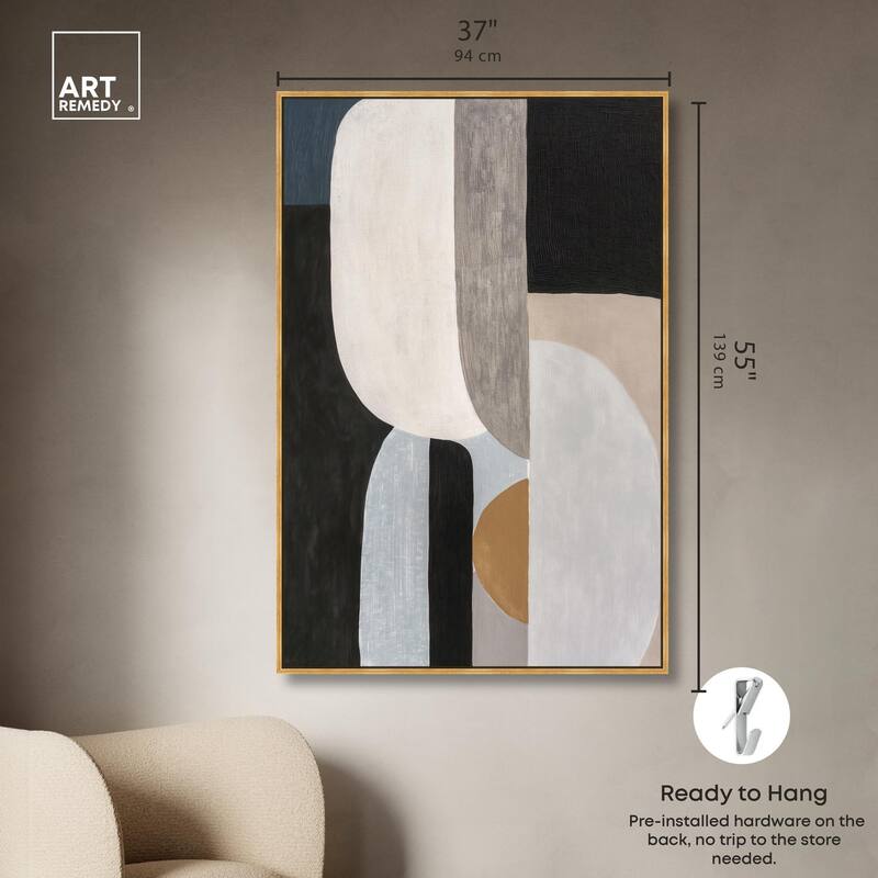 Interlocking Segments II Canvas by Art Remedy