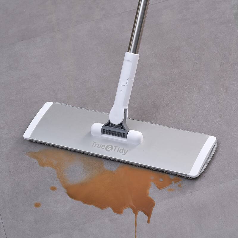 True & Tidy SWEEP180 Heavy Duty Wet and Dry Sweeper Mop Bed Bath
