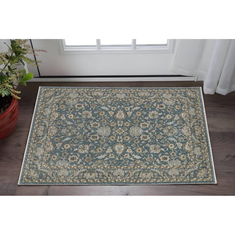 HomeRoots Oriental Traditional Runner Area Rug - 36.22 in. x 23.62 in.  x 0.24 in.