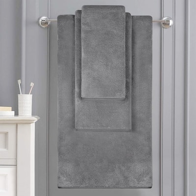 6-Piece Fleece Towel Set(2 Bath Towels,2 Hand Towels,2 Washcloths)