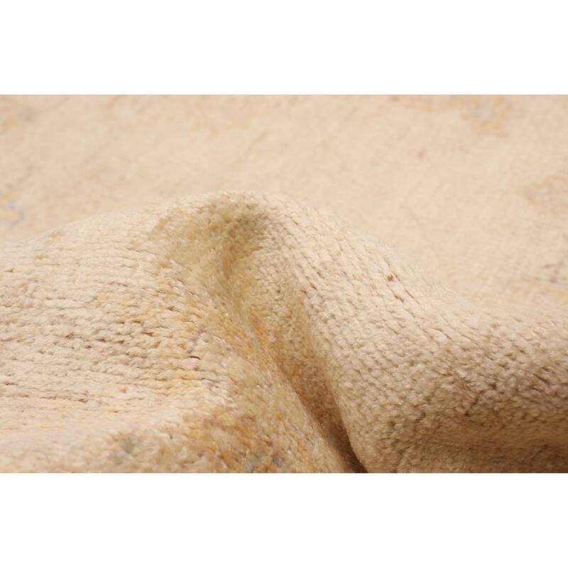 ECARPETGALLERY Hand-knotted Chobi Finest Ivory Wool Rug - 5'11 x 9'1