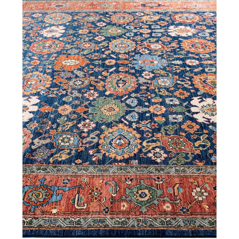Serapi One-of-a-Kind Hand-Knotted Area Rug - Blue - 8' 2" x 10' 1"