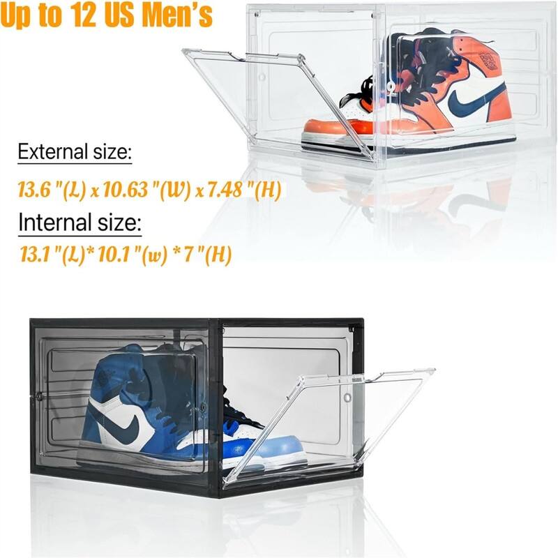 Plastic Shoe Box with Clear Door