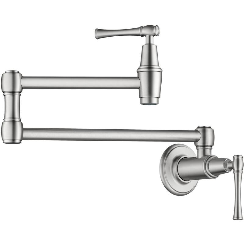 Kraus KPF-5002 Allyn 4 GPM Wall Mounted Single Hole Pot Filler - Spot Free Stainless Steel