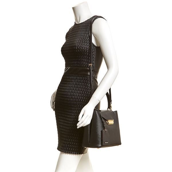 prada top handle tote