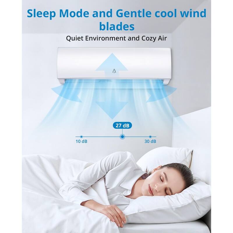 24000 BTU Smart Mini Split AC/Heating System 19 SEER Split Inverter Air