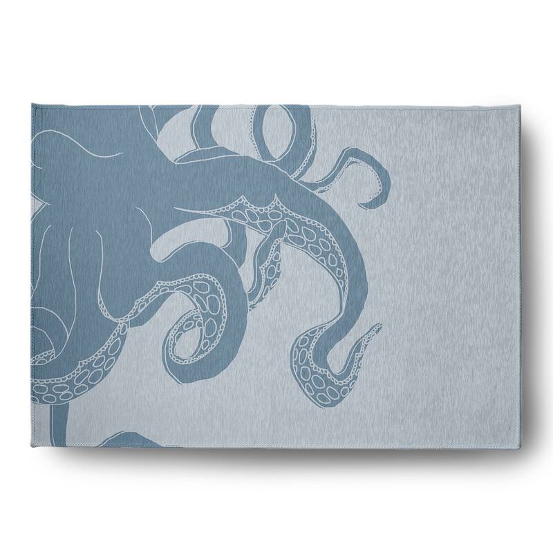Gus Nautical Chenille Rug - Dusty Smoke - 5' x 7'