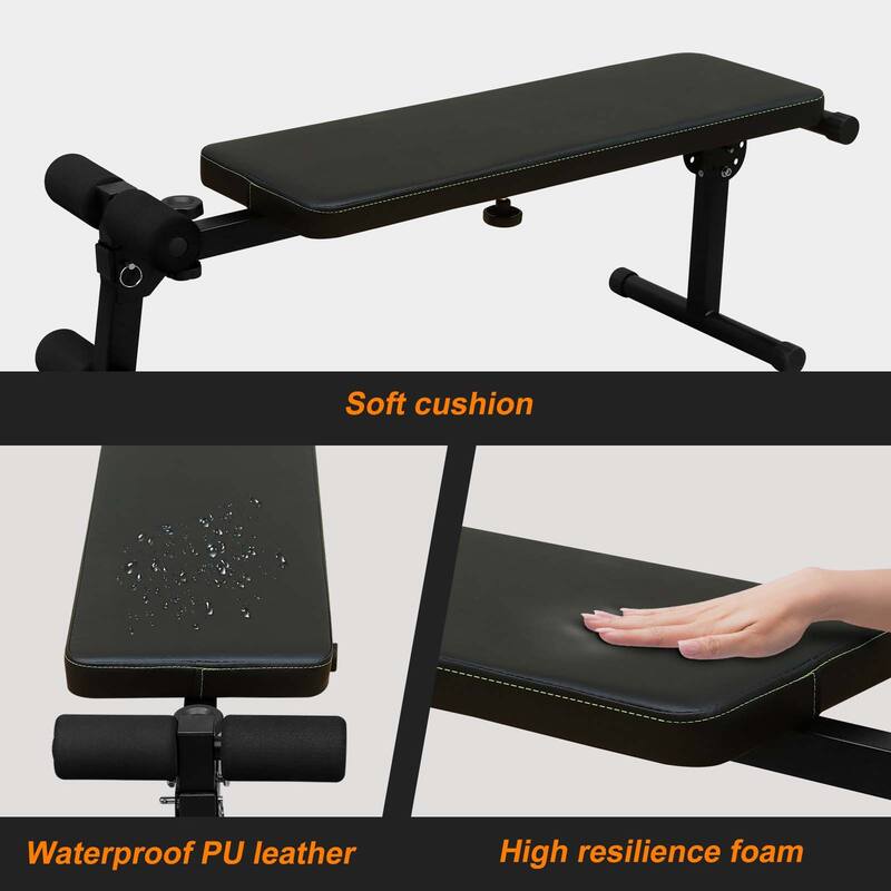 Power Tower with Bench Pull-Up Bar and Adjustable Height Dip Stand