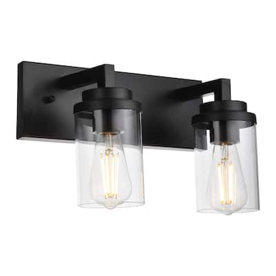 Black Dimmable Vanity Lighting Fixture