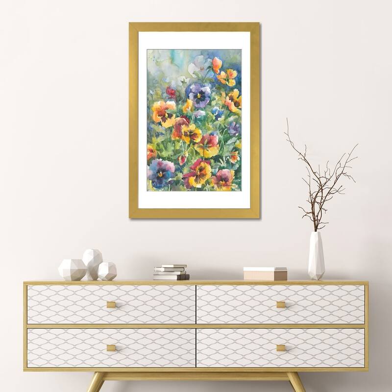 iCanvas "Picture Perfect Pansies" by Annelein Beukenkamp