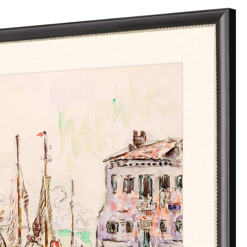 Venice Framed Art Giclee Under Glass - Multi-Color
