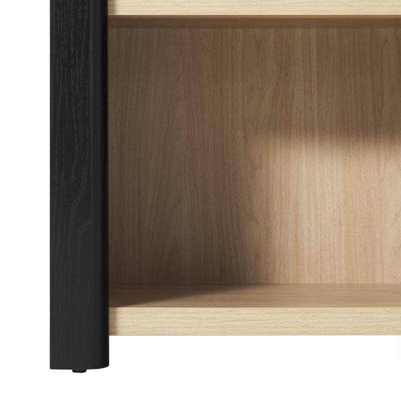 Walker Edison Modern Wood Open Bookshelf