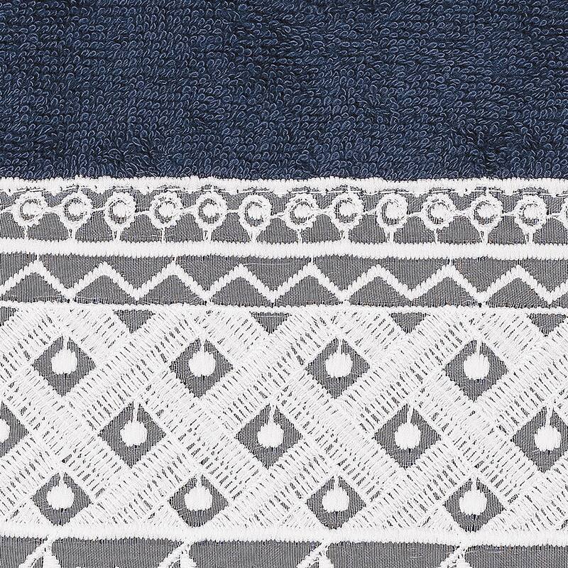 Authentic Hotel and Spa 100% Turkish Cotton Aiden White Lace Embellished Hand Towel
