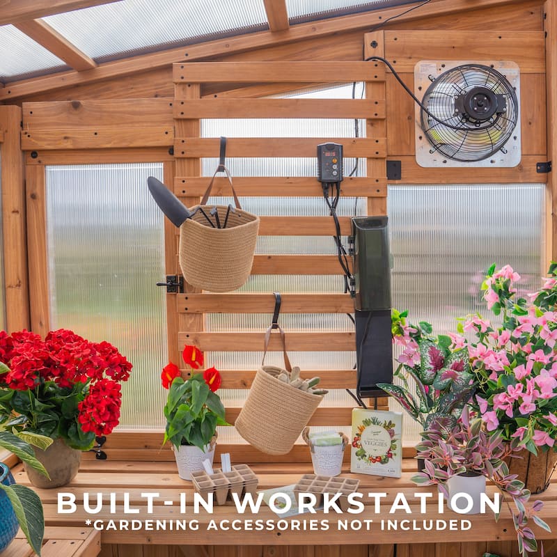 Backyard Discovery 9 x 6 Willow Greenhouse