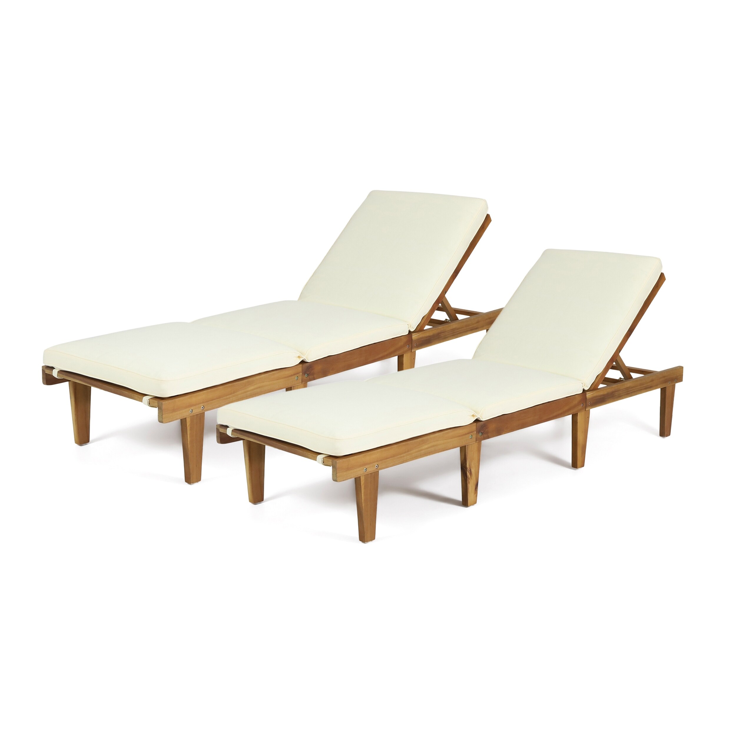Lahaina outdoor acacia wood chaise lounge by christopher knight home deals