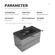 preview thumbnail 68 of 75, GDFStudio - Carter Floating Bathroom Vanity with Quartz Sand Countertop & Soft-Close Drawers