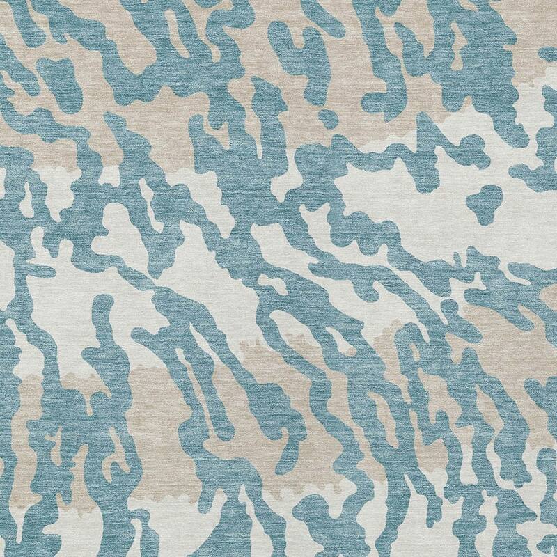 HomeRoots Animal Print Transitional Rectangle Outdoor Rug