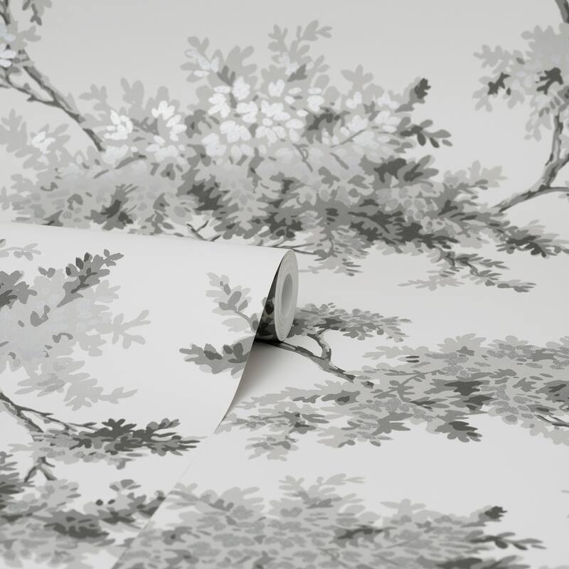 Brewster Ashdown Grey Tree Wallpaper