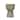 Ribbed Metal Footed Planter - 13.6"L x 13.6"W x 19.3"H