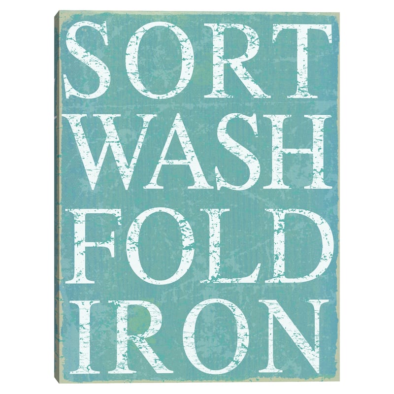 Sort Wash Canvas Art Print