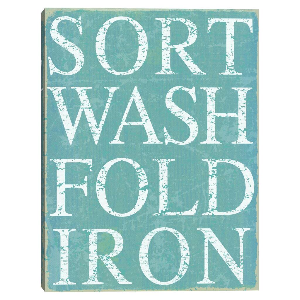 Sort Wash Canvas Art Print