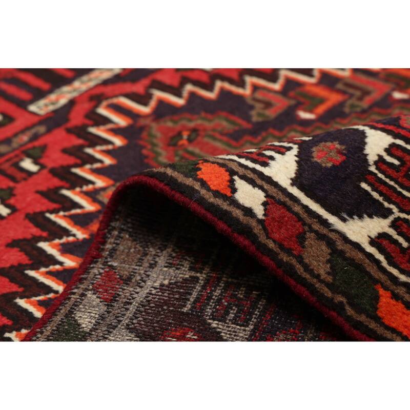 ECARPETGALLERY Hand-knotted Andelz Red Wool Rug - 3'3 x 4'10