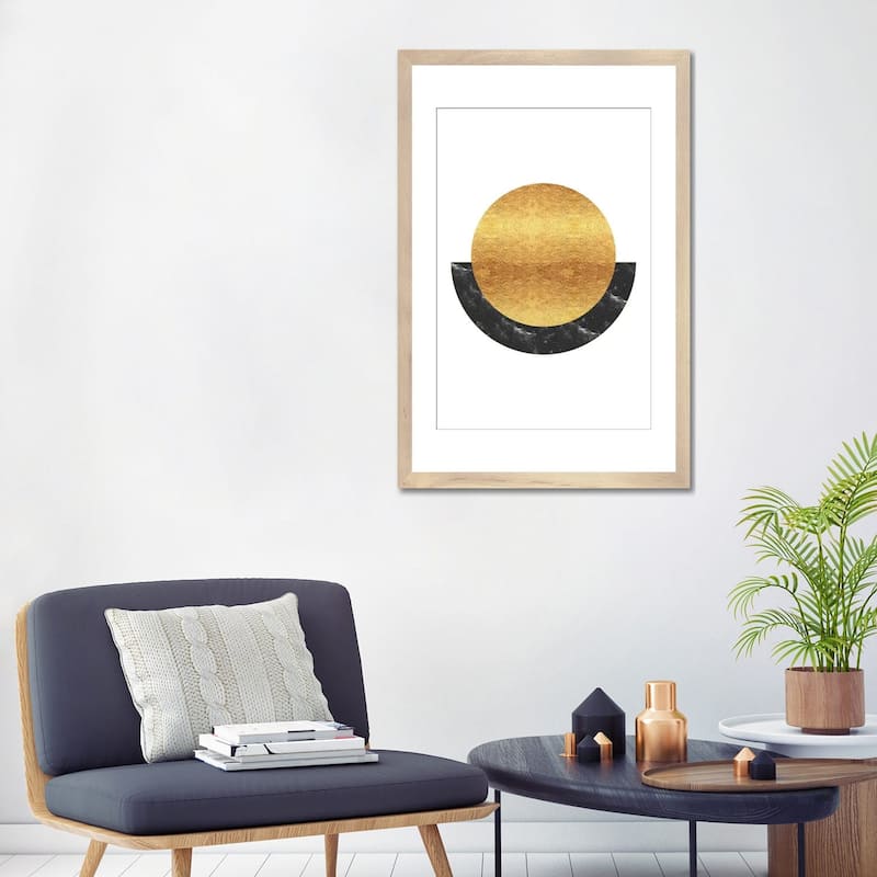 iCanvas "New Gold Sun Rising Abstract" by Nordic Print Studio