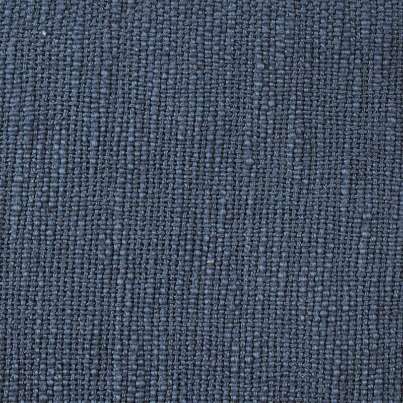 Hand Woven Throw Pillow with Fringe - 20" - Navy Blue