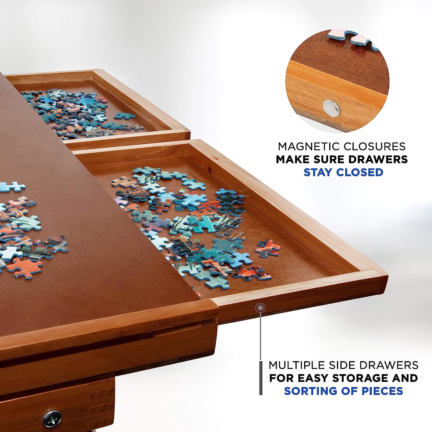 SkyMall 1500 Piece Puzzle Board W/Mat, Premium Wooden Jigsaw