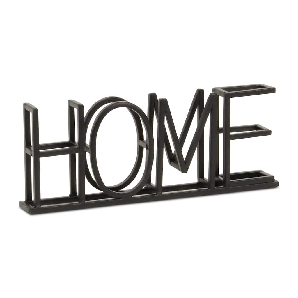Double Row Home Metal Sign - 10.5"